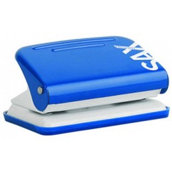 Dziurkacz plastikowy SAX Design 218 paperbox niebieski 12 kart