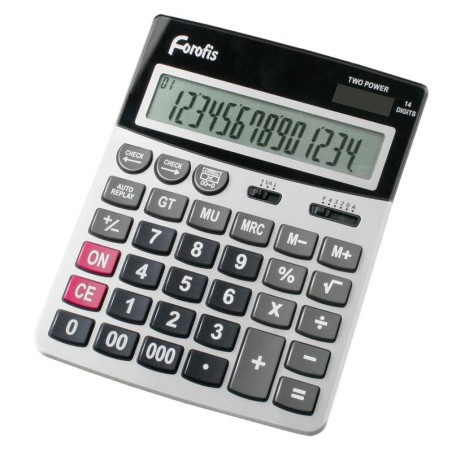 Kalkulator 190x152x45mm FOROFIS 91593 solarne + bateria AA