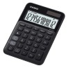 Casio Kalkulator MS 20 UC BK, czarna, 12 miejsc, podwójne zasilanie, EOL