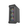 Obudowa NATEC Genesis Irid 505 ARGB NPC-1518 (ATX. Micro ATX. Mini ITX kolor czarny)