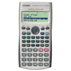 Kalkulator naukowy 161x80x13,7mm CASIO FC-100V-S szary bateria R03/AAA