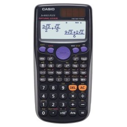 Kalkulator naukowy 165,5x77x11,1mm CASIO FX-85ESPLUS-2 BOX czarny solarne+bateria LR44