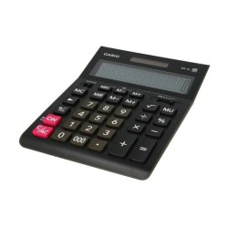 Kalkulator biurowy 209x155x34,7mm  CASIO GR-16 czarny solarne+bateria