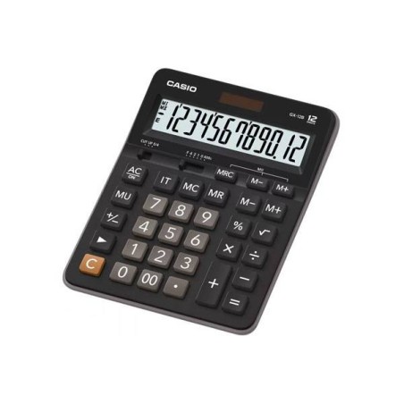 Kalkulator biurowy 207,5x159x34,3mm CASIO GX-12B czarny solarne+bateria LR44