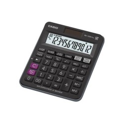 Kalkulator biurowy 148x126,5x28,6mm  CASIO MJ-120D PLUS czarny solarne+bateria LR44