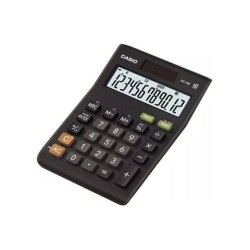 Kalkulator biurowy 147x103x29mm CASIO MS-20B-S czarny solarne+bateria LR1130