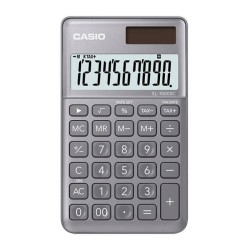 Kalkulator kieszonkowy 118,5x70x8,5mm CASIO SL-1000SC-GY-S szary solarne+bateria LR1130