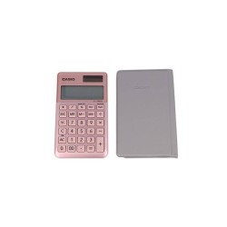 Kalkulator kieszonkowy 118,5x70x8,5mm CASIO SL-1000SC-PK BOX różowy solarne+bateria LR1130