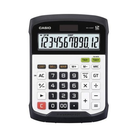 Kalkulator biurowy 195x145x36mm CASIO WD-320MT BOX biały solarne+bateria CR2032