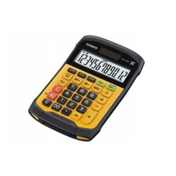 Kalkulator biurowy 169x109x33mm CASIO WM-320MT BOX żółty solarne+bateria CR2032