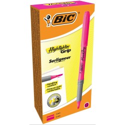 Zakreślacz BIC HIGHLIGHTER GRIP 811934 różowy 1.6-3.3mm