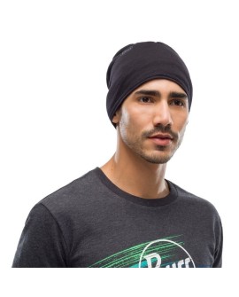 BUFF Chusta wielofunkcyjna MERINO LIGHTWEIGHT dla dorosłych SOLID BLACK