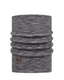 Bandana BUFF MERINO HEAVYWEIGHT NECK WARMERMULTISTRIPES FOG GREY