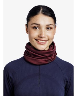 Bandana BUFF MERINO LIGHTWEIGHT SOLID GARNET