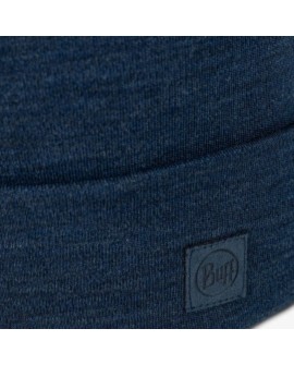 Czapka BUFF MERINO HEAVYWEIGHT BEANIE SOLID NIGHT BLUE