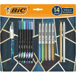 Zestaw długopis BIC 4 Colours Decor 6 pisaków Intensity Fine BIC KIDS METALLIC 503884 5 markerów permanentnych Intensity Meta
