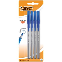 Długopis BIC ROUND STIC EXACT 932857 niebieski 0.7mm blister 4szt