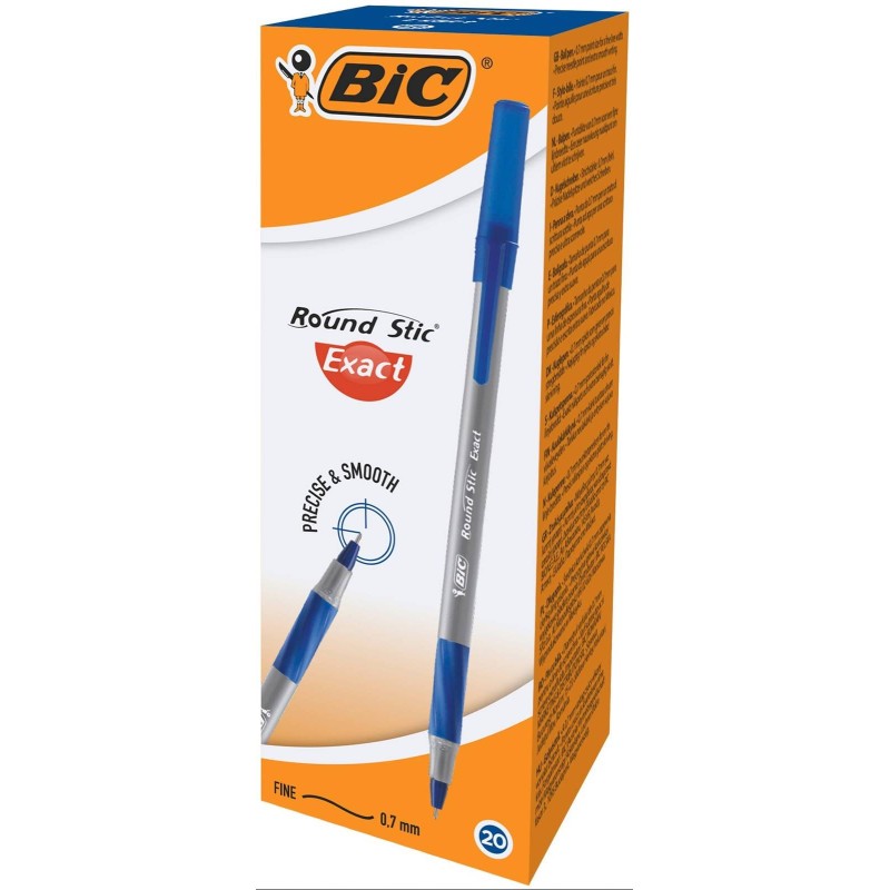 Długopis BIC ROUND STIC EXACT 918543 niebieski 0.7mm