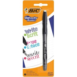 Długopis wymazywalny BIC GEL-OCITY ILLUSION 505370 czarny 0.7mm blister
