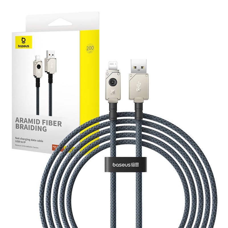 Kabel szybkiego ładowania Baseus USB do IP 2,4A, 2m (granatowy)