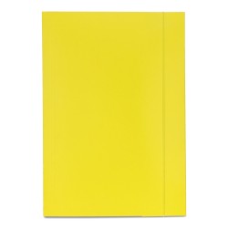 Teczka z gumką A4 Emerson żółta tektura 300 g/m²