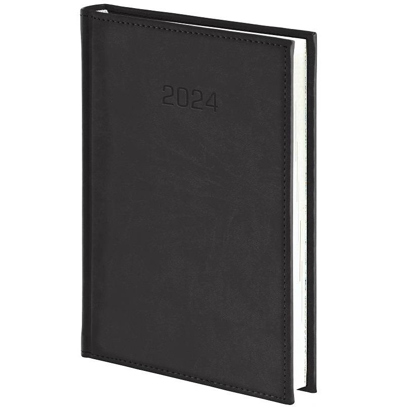 Kalendarz książkowy B5 Vivella 216 B5DBCZR. czarny dzienny
