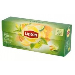 Herbata cytrynowa LIPTON Green Tea 25 torebek