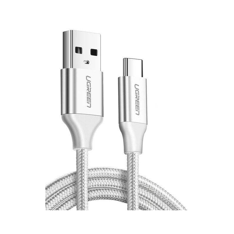 Kabel UGREEN 	US288 USB do USB-C, QC3.0, 2m (biały)