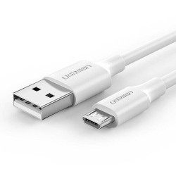 Kabel USB do Micro USB UGREEN	US289 QC 3.0 2.4A 0.50m (biały)