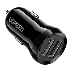Ładowarka samochodowa UGREEN ED018, 2x USB, 24W (czarna)