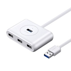 Hub USB 3.0 UGREEN CR113, 4w1, 0.5m (biały)