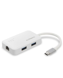Edimax EU-4308 stacja dokująca USB 3.2 Gen 1 (3.1 Gen 1) Type-C Biały