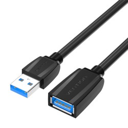 Przedłużacz USB 3.0 męski USB do żeński USB, Vention 3m (czarny)