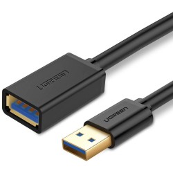 Kabel USB 3.0, USB-A męski do USB-A żeński przedłużający UGREEN  US129  2m (czarny)