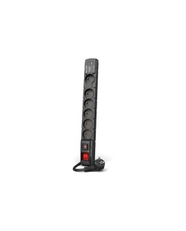 LISTWA ZASILAJĄCA ACAR S6 USB A+C 1.5M 6X 230V PL PD 3.0 QC CZARNA