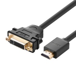 Adapter UGREEN 	20136 HDMI męski do DVI żeński 22cm (czarny)