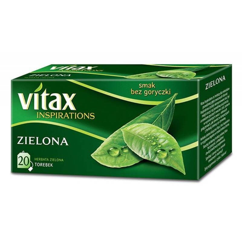 Herbata zielona VITAX Inspirations 20 torebek