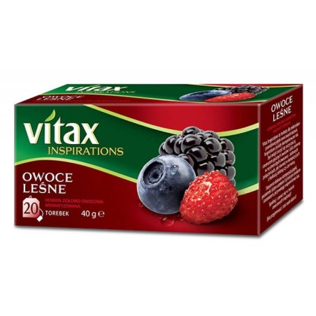 Herbata owoce leśne VITAX INSPIRATIONS 20 torebek