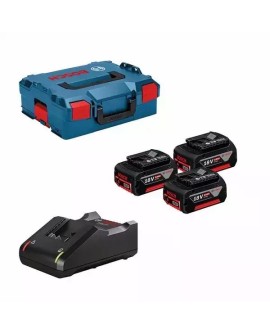 BOSCH.AKUMULATOR 18V 5,0Ah x3 +ŁADOWARKA GAL 18V-40 +LB
