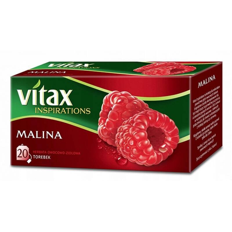 Herbata malinowa VITAX INSPIRATIONS 20 torebek