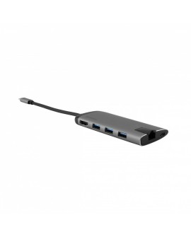 VERBATIM MULTIPORT USB-C 3.1, 3X USB 3.0, HDMI 4K, RJ45, SD/MICRO SD 49142