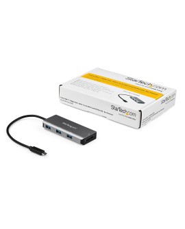 StarTech.com HB31C3ASDMB stacja dokująca USB 3.2 Gen 2 (3.1 Gen 2) Type-C Czarny, Szary