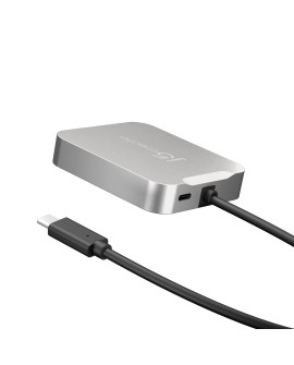j5create JCD391 Przewodowa USB 3.2 Gen 1 (3.1 Gen 1) Type-C Srebrny
