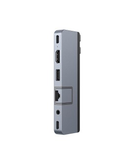 HYPER DUO PRO 7-in-2 USB-C Hub USB Type-C 104 Mbit/s Szary