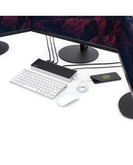 StarTech.com DK30CH2DPPDU stacja dokująca Przewodowa USB 3.2 Gen 1 (3.1 Gen 1) Type-C Czarny, Srebrny
