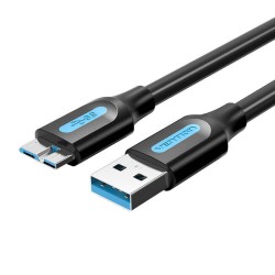 Kabel USB 3.0 A do Micro-B Vention COPBD 0,5m czarny PVC