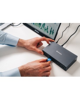 Verbatim CDS-17 Przewodowa USB 3.2 Gen 1 (3.1 Gen 1) Type-C Czarny, Szary