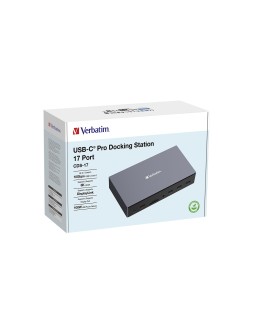 Verbatim CDS-17 Przewodowa USB 3.2 Gen 1 (3.1 Gen 1) Type-C Czarny, Szary