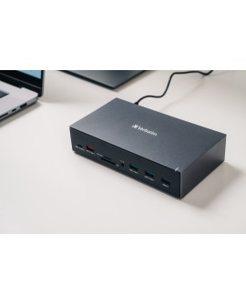 Verbatim CDS-17 Przewodowa USB 3.2 Gen 1 (3.1 Gen 1) Type-C Czarny, Szary