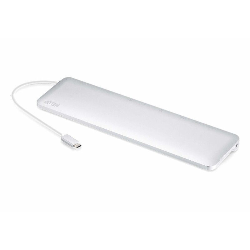 ATEN UH3234-AT stacja dokująca Przewodowa USB 3.2 Gen 1 (3.1 Gen 1) Type-C Srebrny